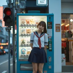 Schoolgirl & Vending Machine