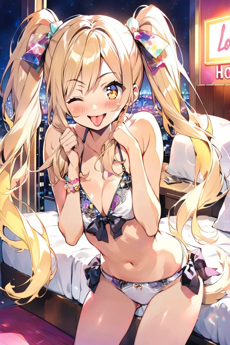 Belly-button + wink
