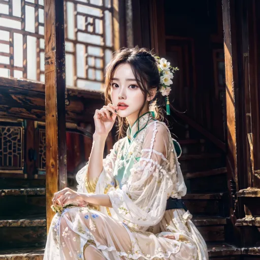 Photoshoot in Chinese Hanfu