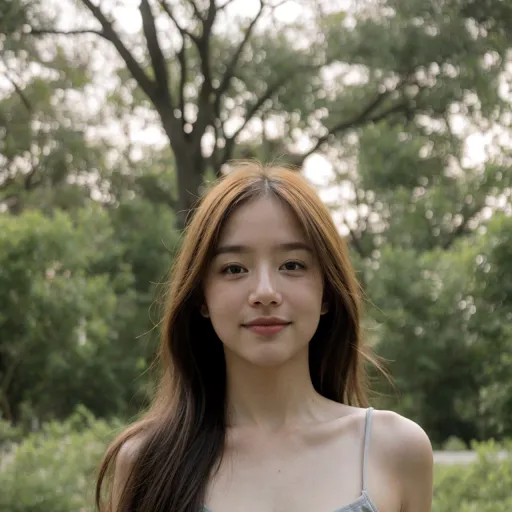 Sweet girl in casual wear