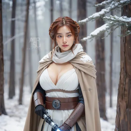 Girl with Lightsaber