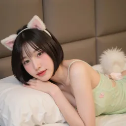 Animal costume gril
