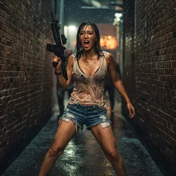 GUNS WOMAN- COP