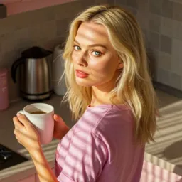 Beautiful with morning coffee 2