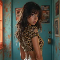 Naughty Leopard Girl