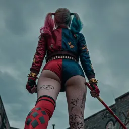 FULL - Beautiful girl with joker appearance 6