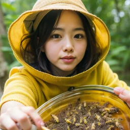 female beekeeper