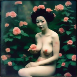 geisha in the garden