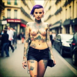 punk-girl in the streets