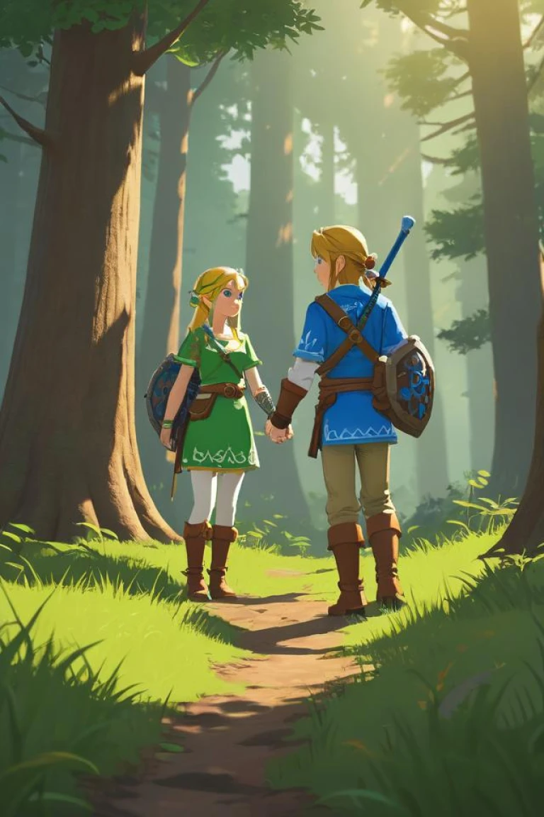 Link and zelda