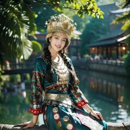 Miao tribe traditional costume