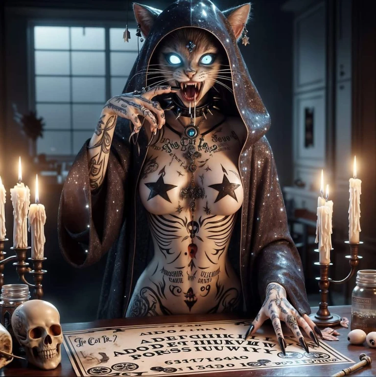 Ouija Cat Witch!